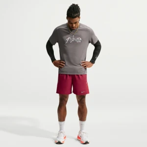 Męskie spodenki do biegania 2 w 1 Dri-FIT Nike Miler 18 cm - Czerwony