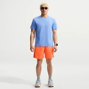 Męskie spodenki do biegania 2 w 1 Dri-FIT Nike Miler 18 cm - Pomarańczowy