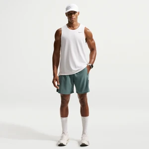 Męskie spodenki do biegania 2 w 1 Dri-FIT Nike Miler 18 cm - Szary