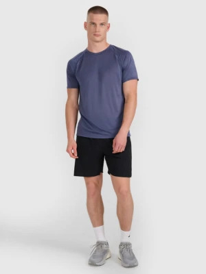 Męskie spodenki do biegania 4F 4FWAW25TFSHM1027 - czarne