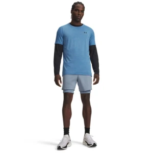 Męskie spodenki do biegania Under Armour UA Velociti Pro 2-in-1 Short - niebieskie