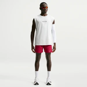 Męskie spodenki do biegania z wszytą bielizną 13 cm Dri-FIT Nike Miler - Czerwony