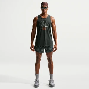 Męskie spodenki do biegania z wszytą bielizną 13 cm Nike Dri-FIT Stride - Zieleń