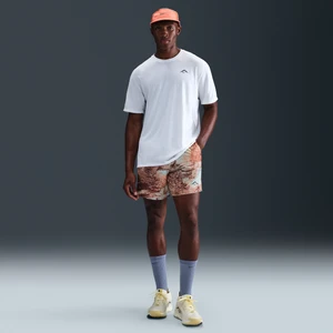 Męskie spodenki do biegania z wszytą bielizną 15 cm Dri-FIT Nike Trail - Biel