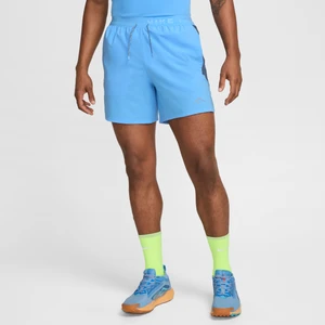 Męskie spodenki do biegania z wszytą bielizną 15 cm Dri-FIT Nike Trail - Niebieski