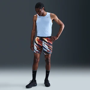 Męskie spodenki do biegania z wszytą bielizną 18 cm Nike Dri-FIT Stride - Biel
