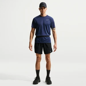 Męskie spodenki do biegania z wszytą bielizną 18 cm Nike Dri-FIT Stride - Czerń