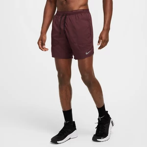 Męskie spodenki do biegania z wszytą bielizną 18 cm Nike Dri-FIT Stride - Czerwony