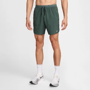 Męskie spodenki do biegania z wszytą bielizną 18 cm Nike Dri-FIT Stride - Zieleń