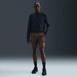 Męskie spodenki do biegania z wszytą bielizną Dri-FIT 13 cm ADV Nike Run - Brązowy