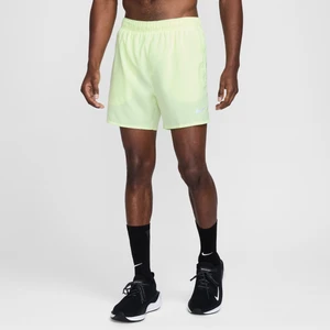 Męskie spodenki do biegania z wszytą bielizną Dri-FIT Nike Challenger 13 cm - Żółty