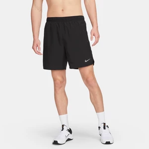 Męskie spodenki do biegania z wszytą bielizną Dri-FIT Nike Challenger 18 cm - Czerń