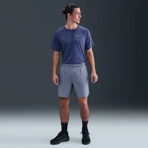 Męskie spodenki do biegania z wszytą bielizną Dri-FIT Nike Challenger 18 cm - Niebieski