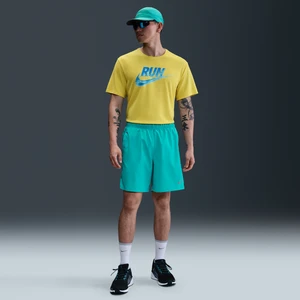 Męskie spodenki do biegania z wszytą bielizną Dri-FIT Nike Challenger 18 cm - Zieleń