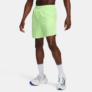 Męskie spodenki do biegania z wszytą bielizną Dri-FIT Nike Challenger 18 cm - Zieleń
