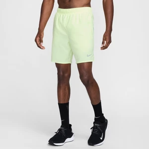 Męskie spodenki do biegania z wszytą bielizną Dri-FIT Nike Challenger 18 cm - Żółty