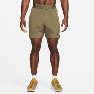 Męskie spodenki do fitnessu bez podszewki 18 cm Dri-FIT Nike Flex Rep 4.0 - Zieleń