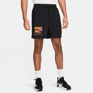 Męskie spodenki do fitnessu bez podszewki 18 cm Dri-FIT Nike Form - Czerń