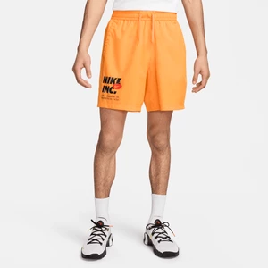 Męskie spodenki do fitnessu bez podszewki 18 cm Dri-FIT Nike Form - Żółty
