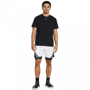 Męskie spodenki do koszykówki Under Armour Curry Mesh - białe