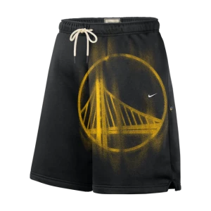 Męskie spodenki do koszykówki z dzianiny Golden State Warriors Standard Issue Nike - Czerń