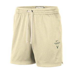 Męskie spodenki do koszykówki z siateczki Dri-FIT 13 cm Milwaukee Bucks Standard Issue - Brązowy Nike