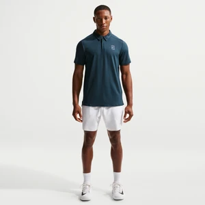 Męskie spodenki do tenisa 15 cm Dri-FIT NikeCourt Advantage - Biel