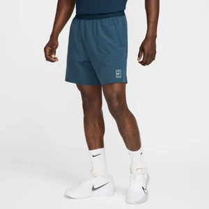 Męskie spodenki do tenisa 15 cm Dri-FIT NikeCourt Advantage - Niebieski