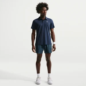 Męskie spodenki do tenisa 15 cm Dri-FIT NikeCourt Advantage - Niebieski