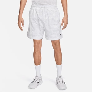 Męskie spodenki do tenisa Dri-FIT NikeCourt Heritage 15 cm - Biel