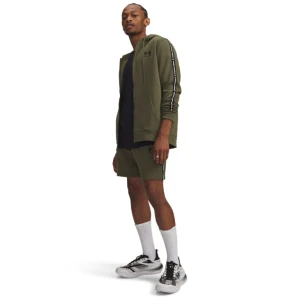 Męskie spodenki dresowe Under Armour UA Icon Fleece Short Taping - khaki