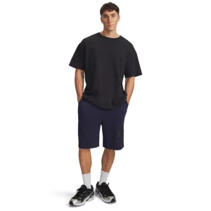 Męskie spodenki dresowe Under Armour UA Rival LW Graphic Shorts - granatowe
