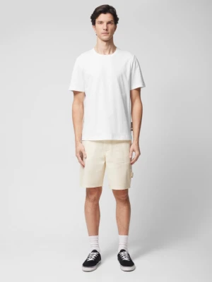 Męskie spodenki jeansowe Outhorn OTHWSS24TSHOM403 - beżowe