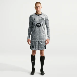 Męskie spodenki piłkarskie Kobe Dri-FIT FC Barcelona Stadium Goalkeeper 2026 / 27 (wersja wyjazdowa) – replika - Szary Nike