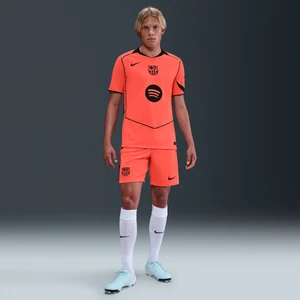 Męskie spodenki piłkarskie Nike Dri-FIT Total 90 FC Barcelona 2025/26 Stadium (wersja trzecia) – replika - Pomarańczowy