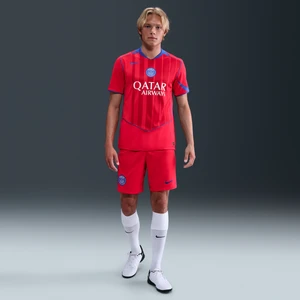 Męskie spodenki piłkarskie Nike Dri-FIT Total 90 PSG 2025/26 Stadium (wersja trzecia) – replika - Czerwony
