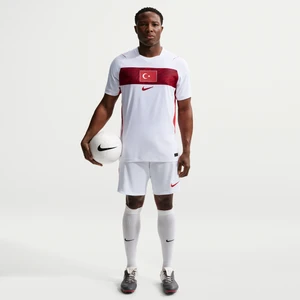 Męskie spodenki piłkarskie Nike Dri-FIT Turcja Stadium (wersja domowa) 2026 – replika - Biel