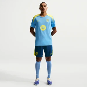 Męskie spodenki piłkarskie z dzianiny Nike Dri-FIT FC Barcelona Strike SE - Niebieski