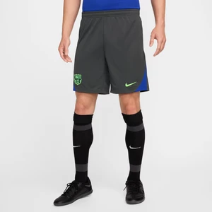 Męskie spodenki piłkarskie z dzianiny Nike Dri-FIT FC Barcelona Strike (wersja trzecia) - Szary