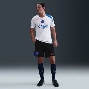 Męskie spodenki piłkarskie z dzianiny Nike Dri-FIT Total 90 Paris Saint-Germain Strike (wersja trzecia) - Czerń