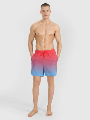 Męskie spodenki plażowe 4F 4FWSS25UBDSM132 - multikolor