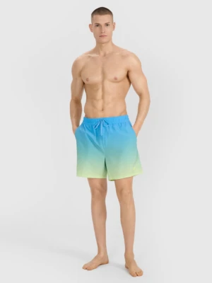 Męskie spodenki plażowe 4F 4FWSS25UBDSM132 - niebieskie