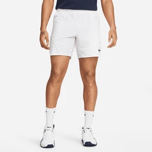 Męskie spodenki tenisowe 18 cm NikeCourt Dri-FIT Advantage - Biel