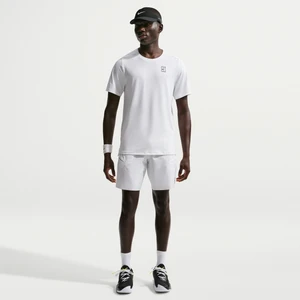 Męskie spodenki tenisowe 20 cm Dri-FIT NikeCourt Advantage - Biel