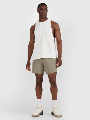 Męskie spodenki treningowe 4F 4FWAW25TFSHM0999 - oliwkowe