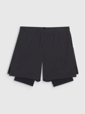 Męskie spodenki treningowe 4F x Robert Lewandowski RL9SSS25TFSHM1203 - czarne