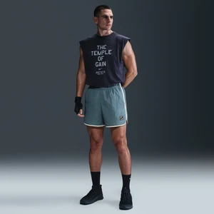 Męskie spodenki treningowe bez podszewki Dri-FIT Nike Gym Heritage 13 cm - Niebieski
