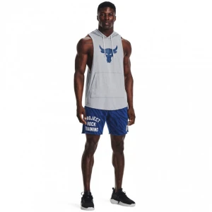 Męskie spodenki treningowe Under Armour Project Rock Rival Pt St TG - granatowe