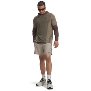 Męskie spodenki treningowe Under Armour UA Vanish Elite 2in1 Short - beżowe