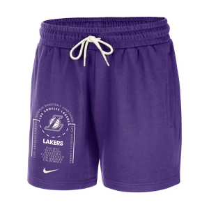 Męskie spodenki z dzianiny Nike NBA Los Angeles Lakers Club Courtside - Fiolet
